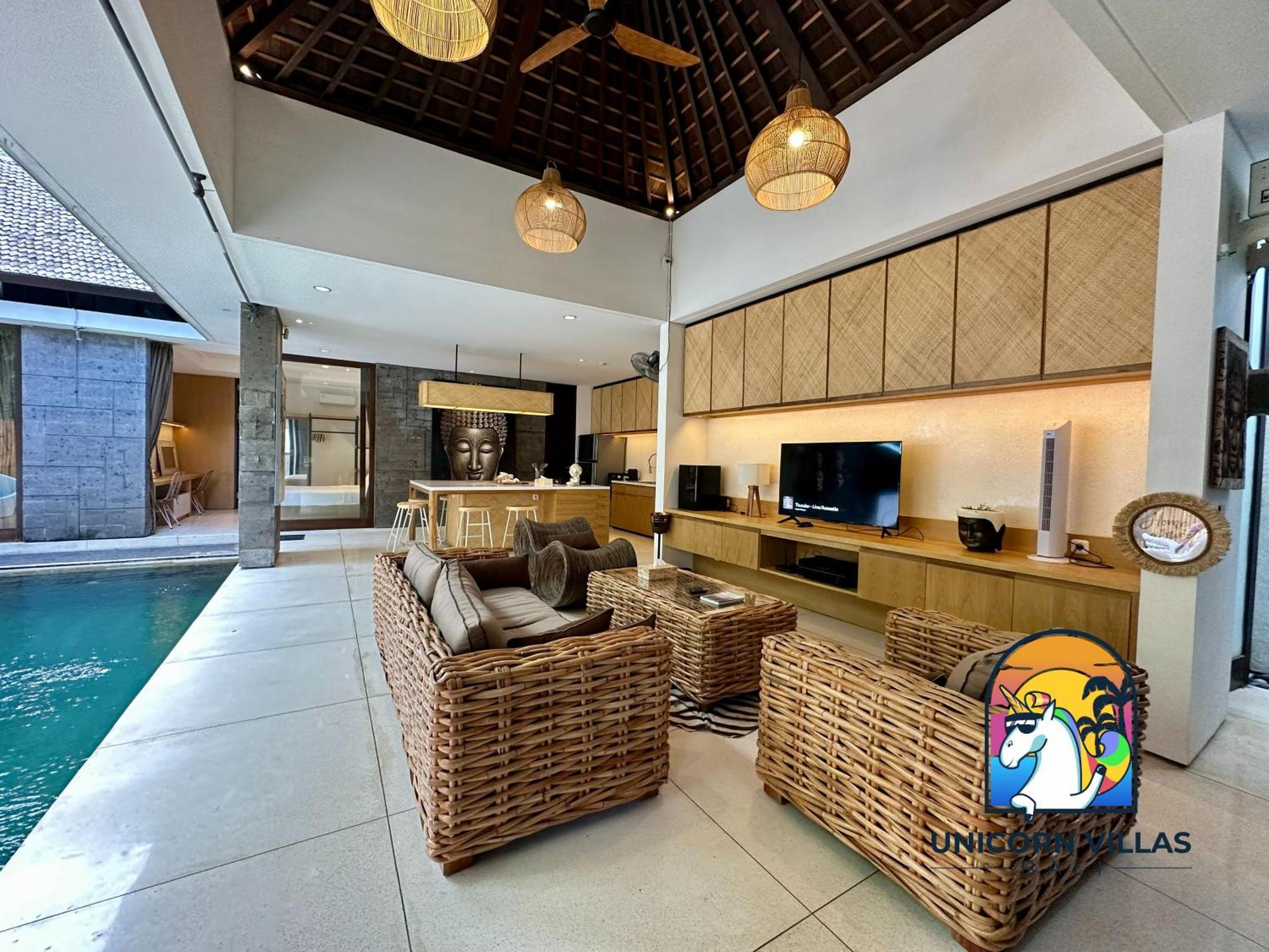 Villa Di Sawah - By Unicorn Villas Bali Kerobokan  Bagian luar foto